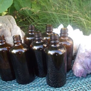 7 Stk Braunglasflaschen 100ml