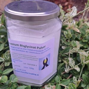 Magnesium Bisglycinat Pulver 500g (Mittel)